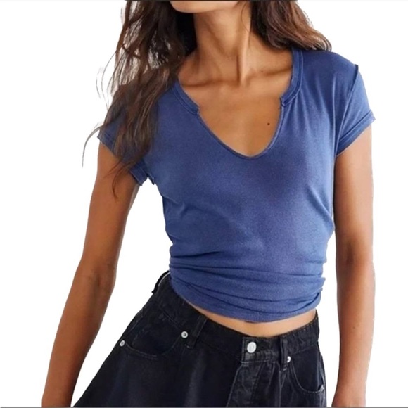 Free People Tops - Free People Always Yours Tee - Shaded Lake